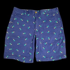 Pineapple Shorts, Slim Fit, Size 34, above knee